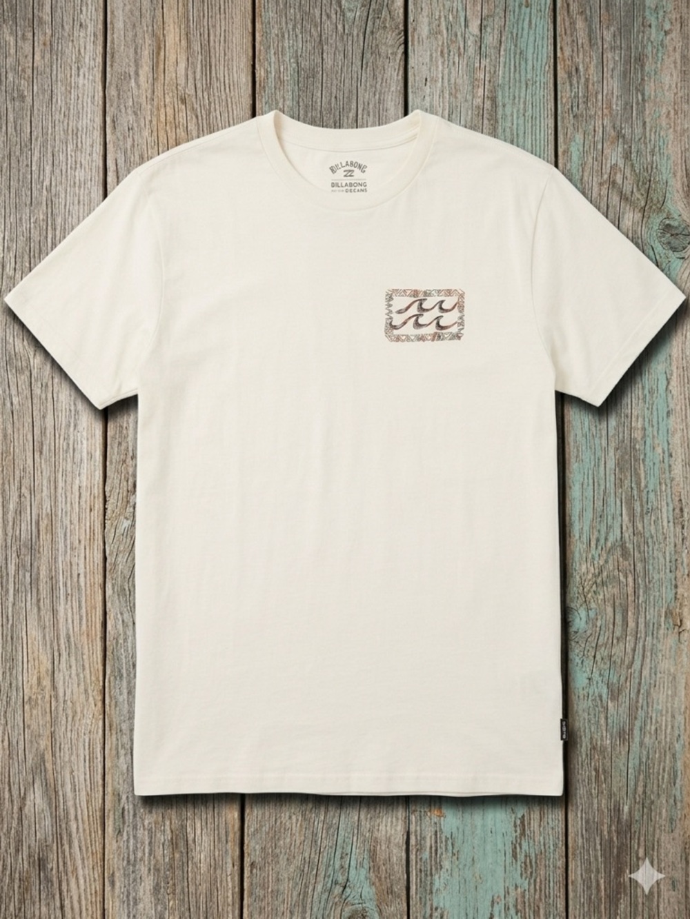 Billabong Cream Short Sleeve Chest Logo Tee